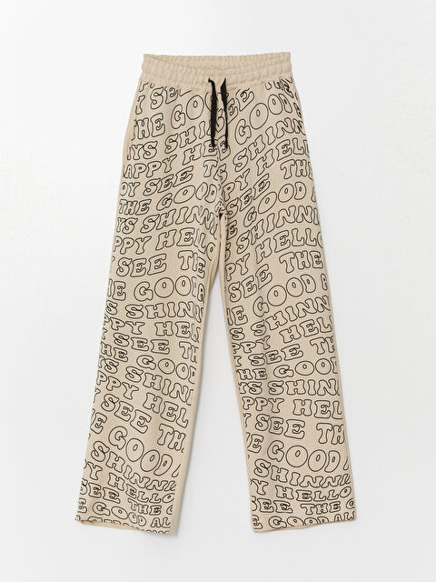 Mışıl Kids Beli Lastikli Baskılı Kız Çocuk Eşofman Altı - W4K818Z4-FRJ