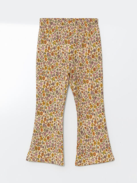 LCW Kids Beli Lastikli Desenli Kız Bebek Tayt - W4K909Z1-LRB