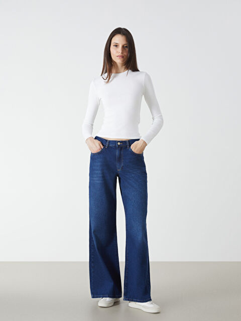 LCW Jeans Wideleg Kadın Jean Pantolon - W4KC26Z8-309