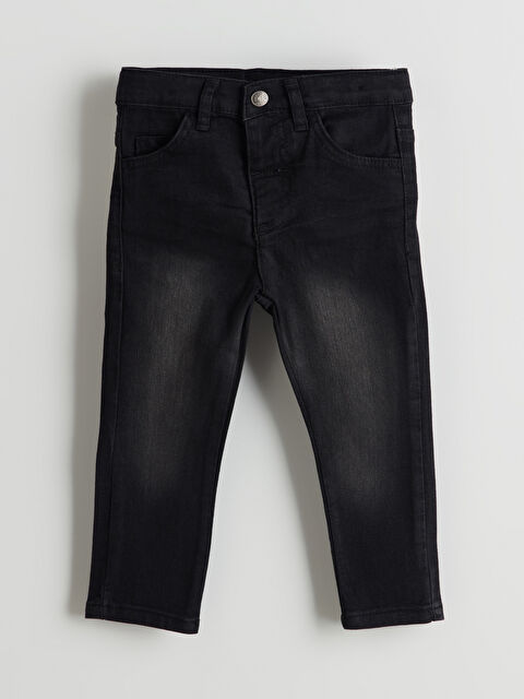 LCW ECO Beli Lastikli Basic Erkek Çocuk Jean Pantolon - W4KC46Z1-326
