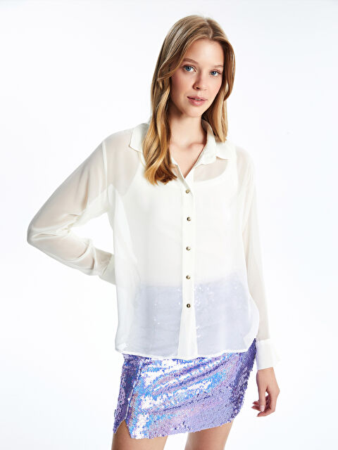 Natuvera Loose Fit Kadın Gömlek - W4KE35Z8-J5E