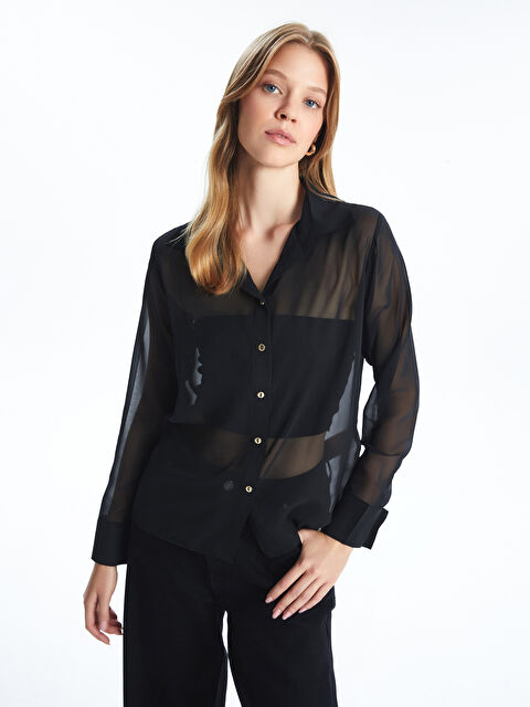 Natuvera Loose Fit Kadın Gömlek - W4KE35Z8-UP7