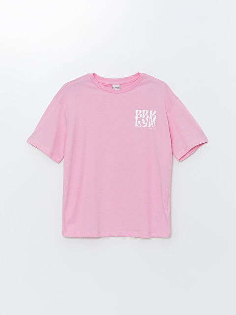 LCW Kids Bisiklet Yaka Kız Çocuk Tişört - W4KF20Z4-V0U