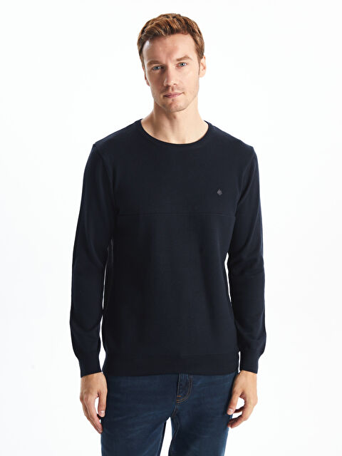 LC WAIKIKI Bisiklet Yaka Erkek Triko Kazak - W4KF96Z8-DWP