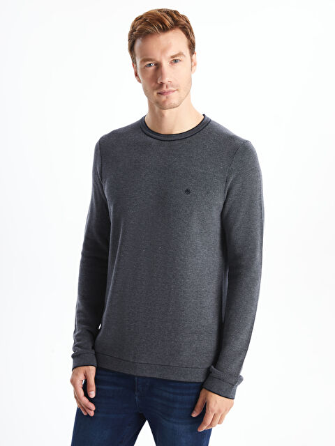 LC WAIKIKI Bisiklet Yaka Erkek Triko Kazak - W4KF99Z8-DWP