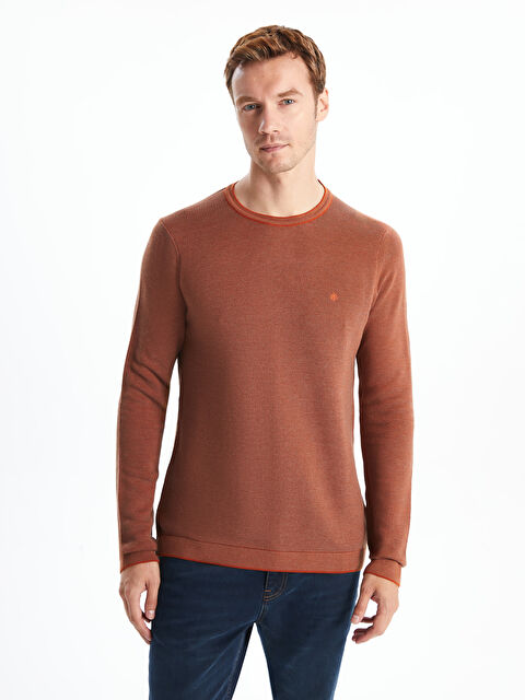 LC WAIKIKI Bisiklet Yaka Erkek Triko Kazak - W4KF99Z8-GUB