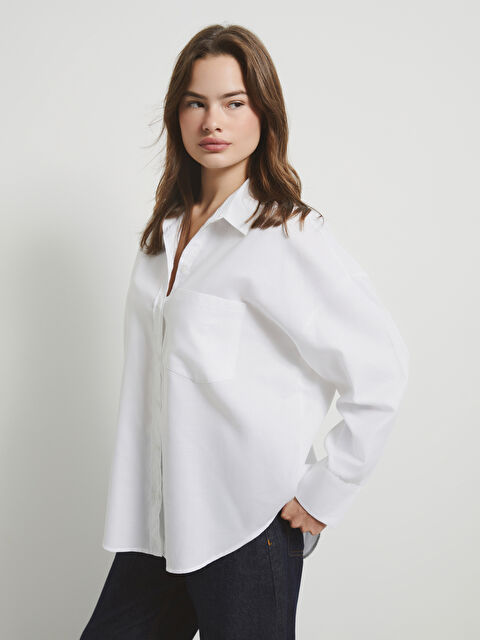 LC WAIKIKI Poplin Kadın Gömlek - W4KG47Z8-Q6K