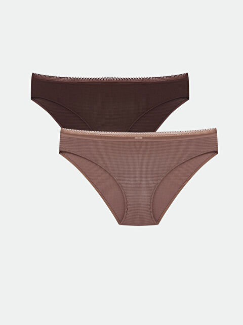 LCW DREAM Düz Bikini Külot 2'li - W4KG71Z8-HDD