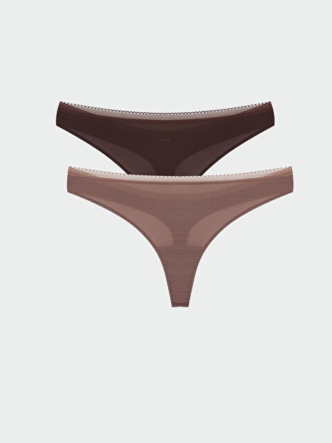 LCW DREAM Düz Tanga Külot 2'li - W4KG97Z8-HDD