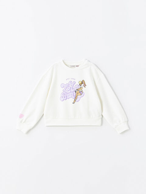 LCW Kids Bisiklet Yaka Lola Bunny Baskılı Kız Çocuk Sweatshirt - W4KH78Z4-FDU