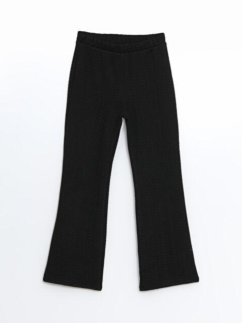 LCW Kids Beli Lastikli Kız Çocuk Dokulu Tayt - W4KJ90Z4-CVL