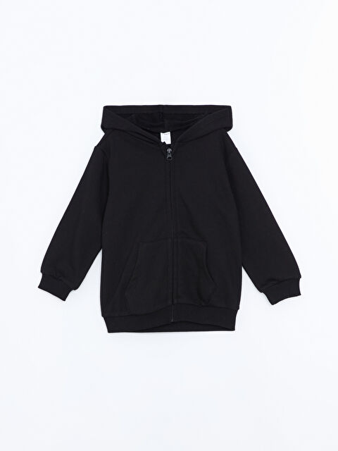 LCW Kids Kapüşonlu Basic Kız Çocuk Hırka - W4KK31Z1-CVL