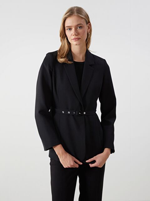 LCW Vision Beli Kemerli Kadın Blazer Ceket - W4KK70Z8-CVL