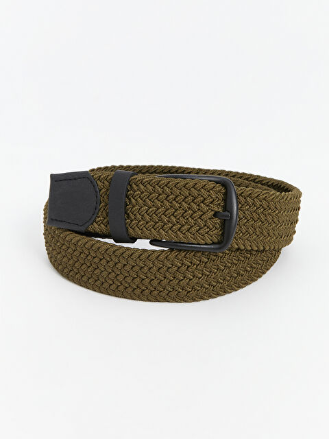 LCW ECO Örgü Desenli Erkek Kemer - W4KK72Z8-Z3B