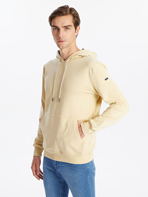 LC WAIKIKI Uzun Kollu Erkek Kalın Hoodie - W4KK80Z8-L7B