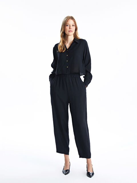 Natuvera Beli Lastikli Kadın Pantolon - W4KK81Z8-RQL