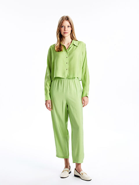 Natuvera Beli Lastikli Kadın Pantolon - W4KK81Z8-Z1E