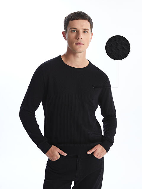 LC WAIKIKI Bisiklet Yaka Erkek Triko Kazak - W4KL00Z8-CVL