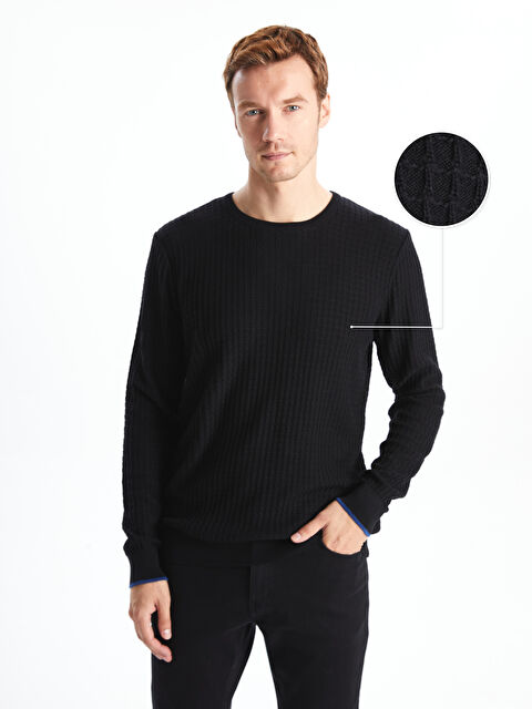 LC WAIKIKI Bisiklet Yaka Erkek Triko Kazak - W4KL01Z8-CVL