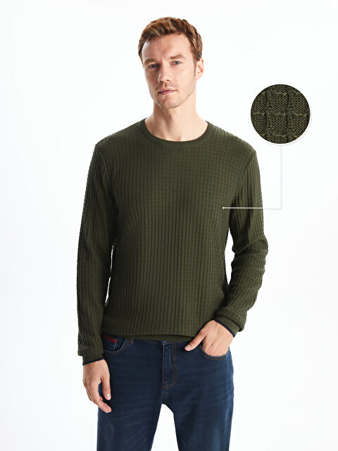 LC WAIKIKI Bisiklet Yaka Erkek Triko Kazak - W4KL01Z8-HCK