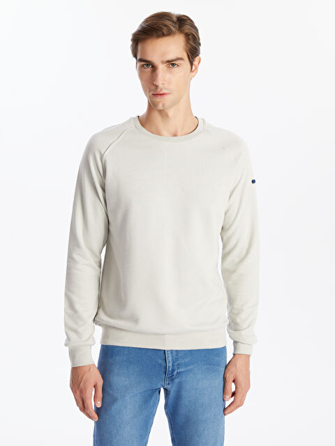 LC WAIKIKI Bisiklet Yaka Uzun Kollu Erkek Sweatshirt - W4KL57Z8-LAL