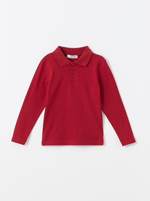 Calimera Kids Polo Yaka Uzun Kollu Erkek Çocuk Tişört - W4KM14Z4-HPB