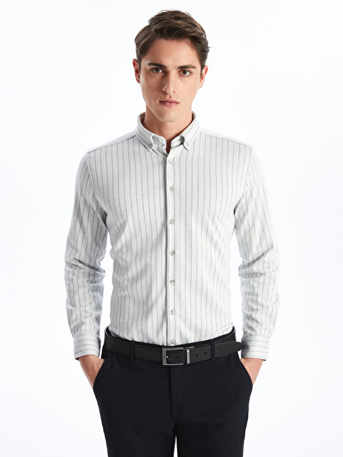 SOUTHBLUE Regular Fit Uzun Kollu Poplin Erkek Gömlek - W4KM16Z8-LFC