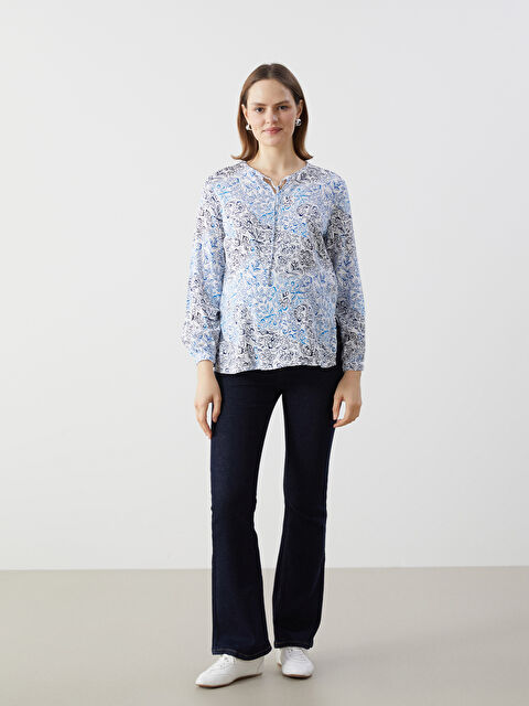 LCWAIKIKI Maternity Karın Panelli Mars Flare Hamile Jean Pantolon - W4KM24Z8-309