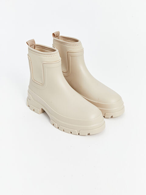 LCW STEPS Deri Görünümlü Kadın Yağmur Botu - W4KM49Z8-R81