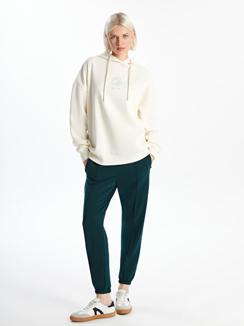 LC WAIKIKI Beli Lastikli Kadın Jogger Eşofman Altı - W4KM76Z8-V9W