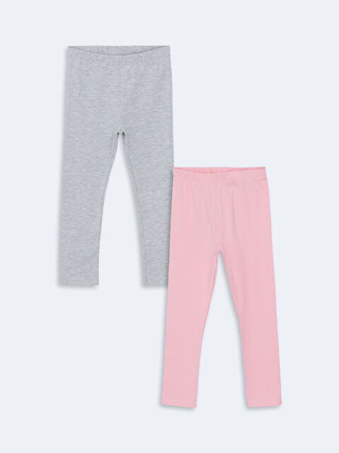 LCW Kids Beli Lastikli Kız Bebek Tayt 2'li - W4KN37Z1-GA5