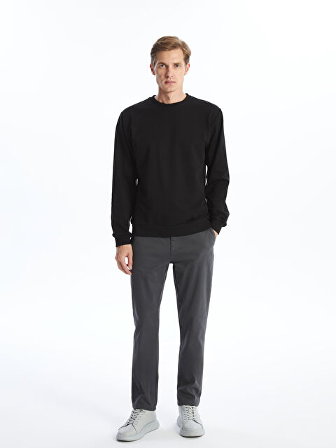 LC WAIKIKI Bisiklet Yaka Uzun Kollu Erkek Sweatshirt