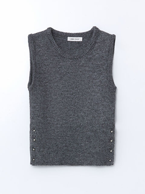 LCW Vision Bisiklet Yaka Kadın Triko Süveter - W4KN59Z8-DNJ