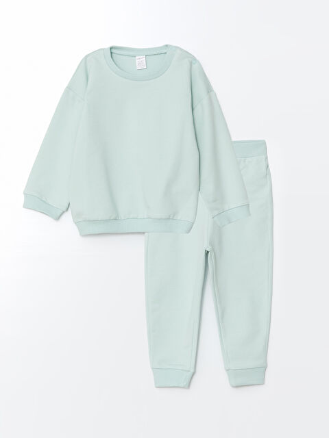 LCW Kids Beli Lastikli Basic Kız Çocuk Pijama Takım - W4KN97Z1-YXJ