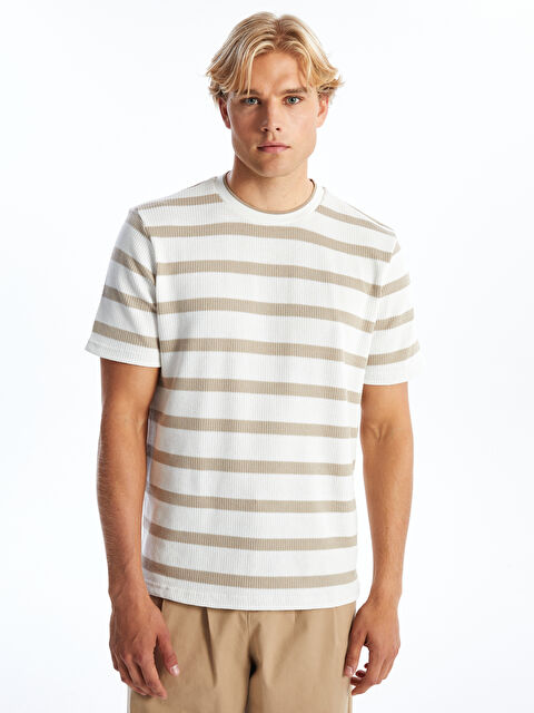 XSIDE Bisiklet Yaka Kısa Kollu Erkek Sweatshirt - W4KO07Z8-ELZ