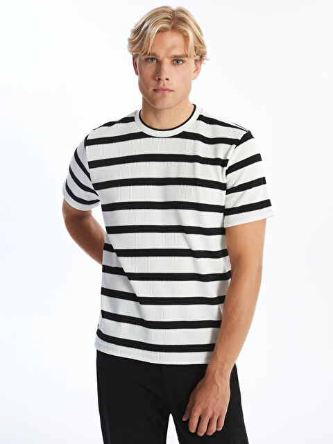 XSIDE Bisiklet Yaka Kısa Kollu Erkek Sweatshirt - W4KO07Z8-LEG