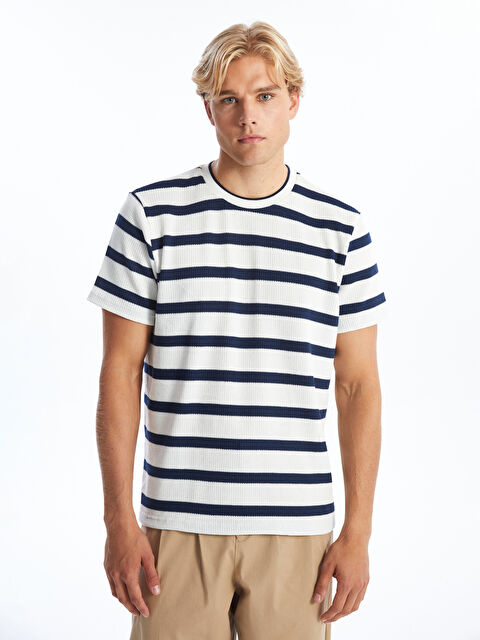 XSIDE Bisiklet Yaka Kısa Kollu Erkek Sweatshirt - W4KO07Z8-LGS