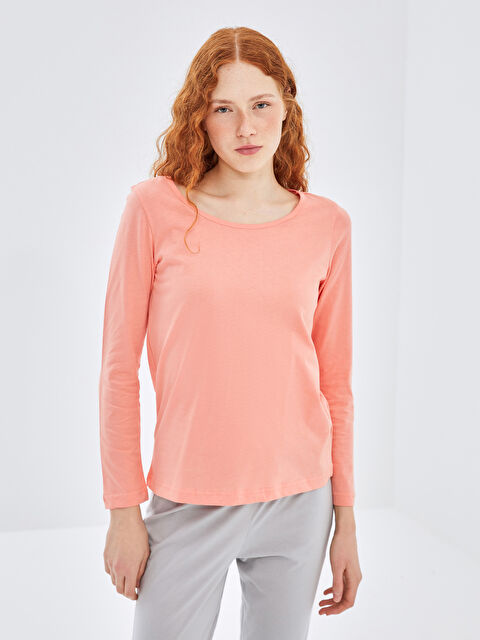 LC WAIKIKI Bisiklet Yaka Kadın Pijama Takımı - W4KO84Z8-VY2