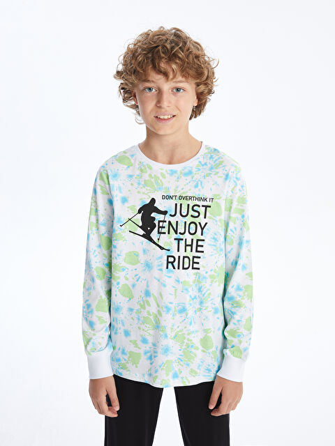 LCW Kids Bisiklet Yaka Erkek Çocuk Pijama Takımı - W4KQ47Z4-LU8