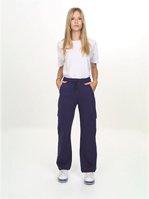 NICKEL Beli Lastikli Kız Çocuk Kargo Eşofman Altı - W4KQ68Z4-HSF