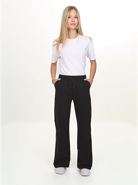 NICKEL Beli Lastikli Kız Çocuk Eşofman Altı - W4KQ69Z4-HEG