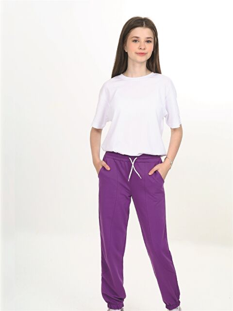 NICKEL Beli Lastikli Kız Çocuk Eşofman Altı - W4KQ71Z4-H3T