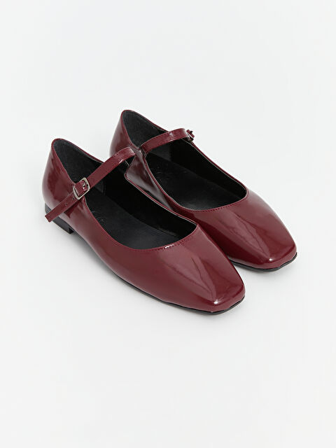 KOOR Deri Görünümlü Kadın Babet - W4KS25Z8-JEX