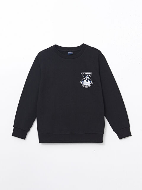 LCW ECO Bisiklet Yaka Erkek Çocuk Sweatshirt - W4KT42Z4-CVL