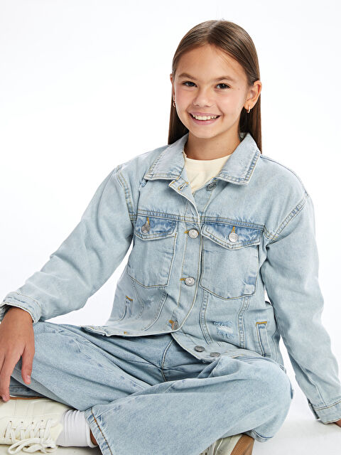 LCW Kids Kız Çocuk Jean Ceket - W4KU40Z4-V2T