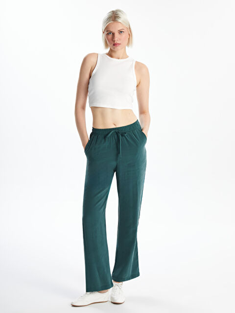 XSIDE Beli Lastikli Loose Fit Kadın Pantolon - W4KU88Z8-CX0