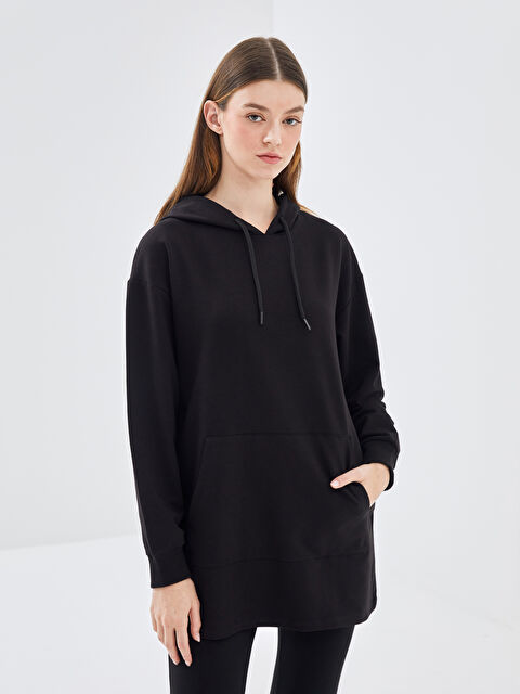 LC WAIKIKI Standart Fit Kadın Hoodie - W4KV81Z8-CVL