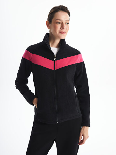 LC WAIKIKI Dik Yaka Renk Bloklu Kadın Outdoor Polar - W4KV83Z8-CVL