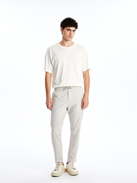 XSIDE Standart Kalıp Çizgili Erkek Pantolon - W4KY33Z8-ELZ