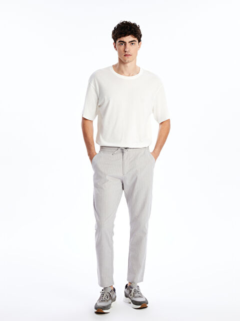 XSIDE Standart Kalıp Çizgili Erkek Pantolon - W4KY33Z8-LFY